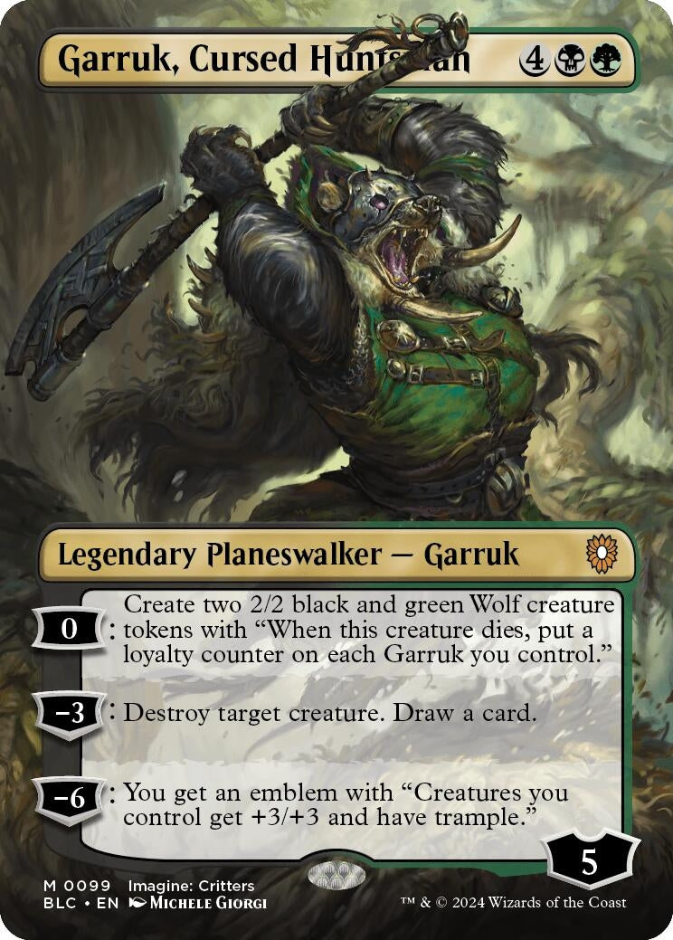 Garruk Cursed Huntsman Borderless (99) [BLC]