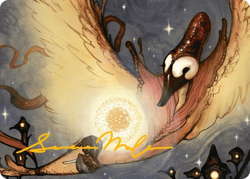 Salvation Swan Art Card Gold Stamped Signature (38) [ASBLB]
