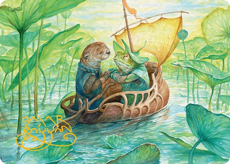 Run Away Together Art Card Gold Stamped Signature (11) [ASBLB]