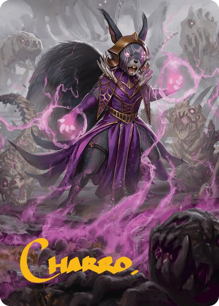 Liliana of the Dark Realms Art Card Gold Stamped Signature (51) [ASBLB]