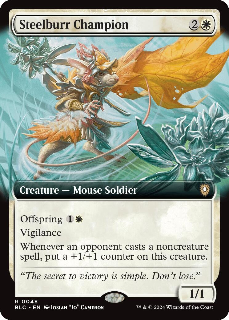 Steelburr Champion Extended Art (48) [BLC]