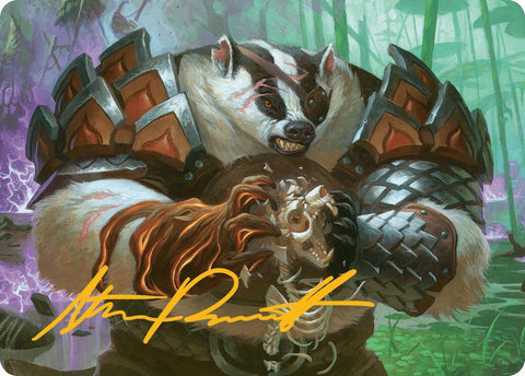 Hugs Grisly Guardian Art Card Gold Stamped Signature (27) [ASBLB]