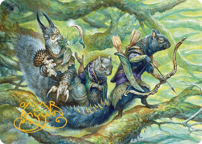 The Odd Acorn Gang Art Card Gold Stamped Signature (32) [ASBLB]