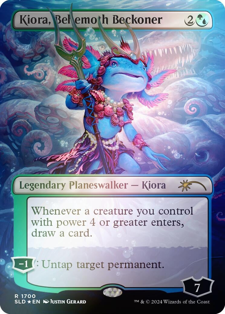 Kiora Behemoth Beckoner Rainbow Foil (1700) [SLD]