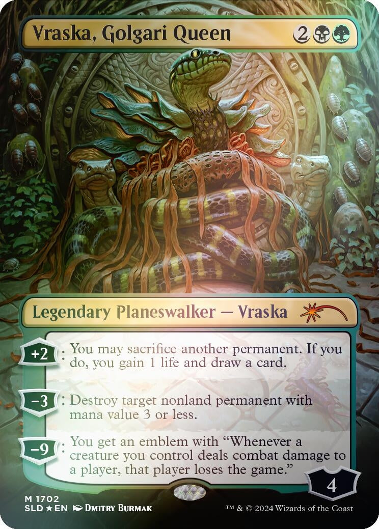 Vraska Golgari Queen 1702 Rainbow Foil (1702) [SLD]