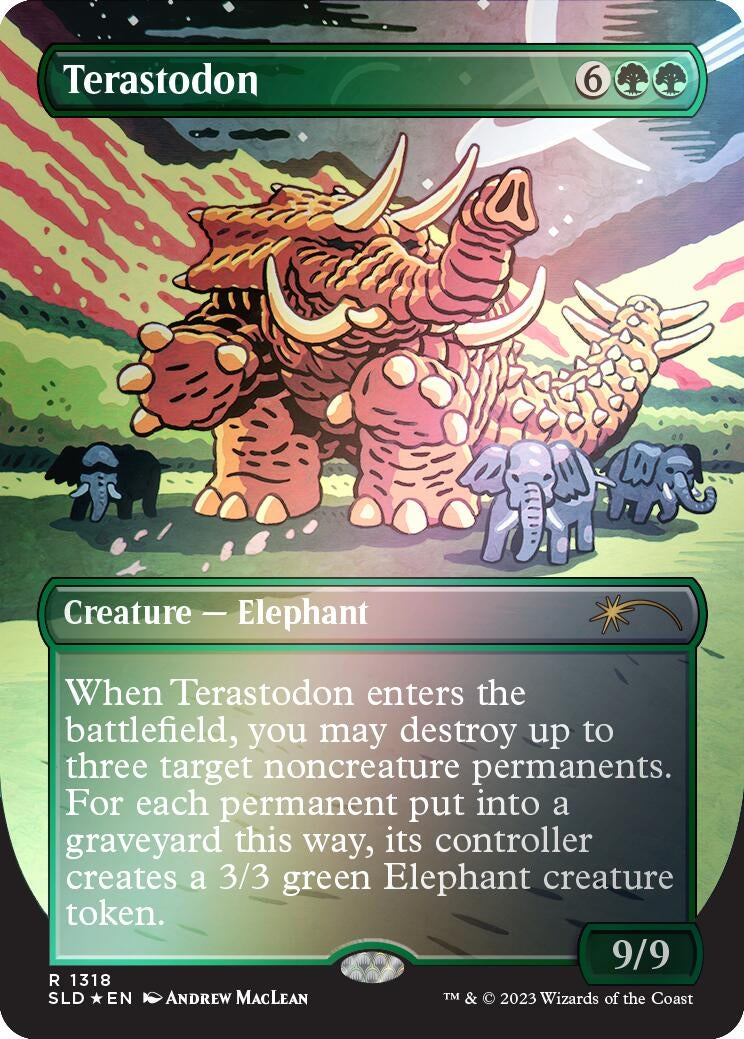 Terastodon Rainbow Foil (1318) [SLD]