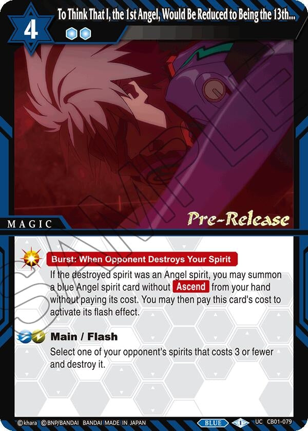 To Think That I the 1st Angel Would Be Reduced to Being the 13th (CB01-079) [CB01 PRE]