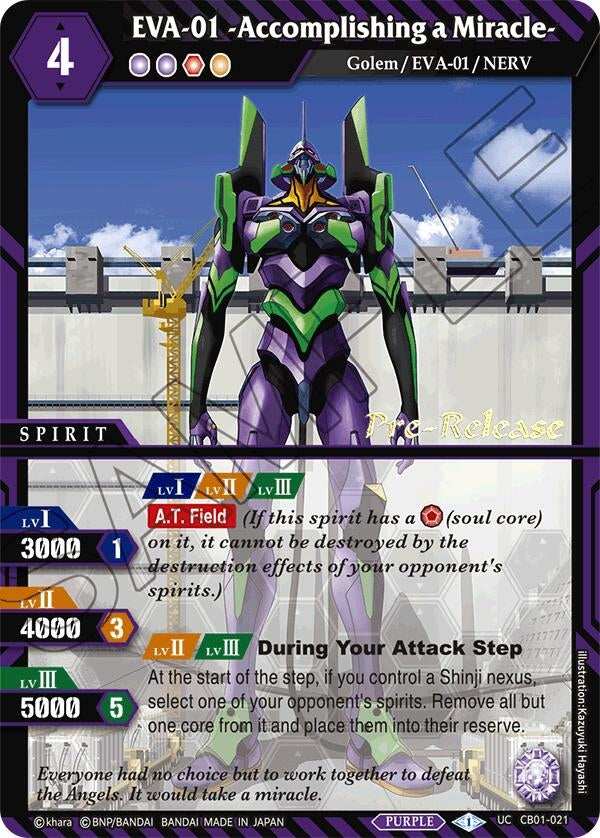 EVA 01 Accomplishing a Miracle (CB01-021) [CB01 PRE]