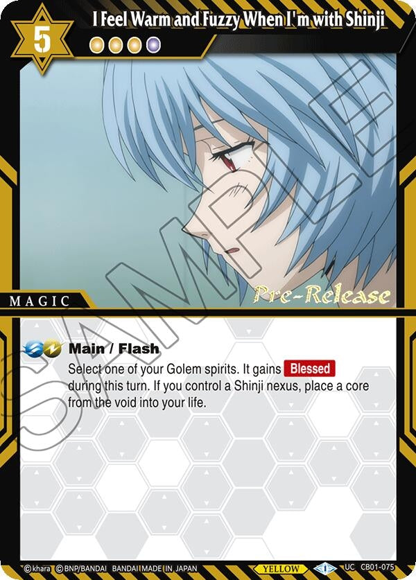 I Feel Warm and Fuzzy When Im with Shinji (CB01-075) [CB01 PRE]