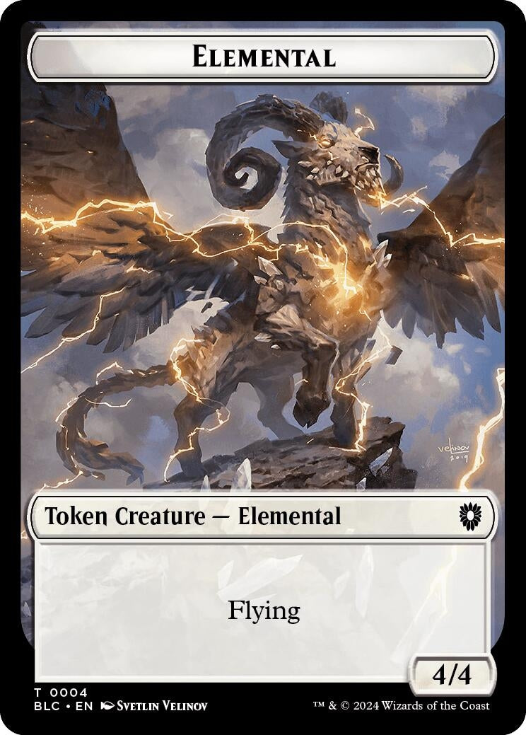 Elemental Cat Double Sided Token (4 // 16) [BLC]
