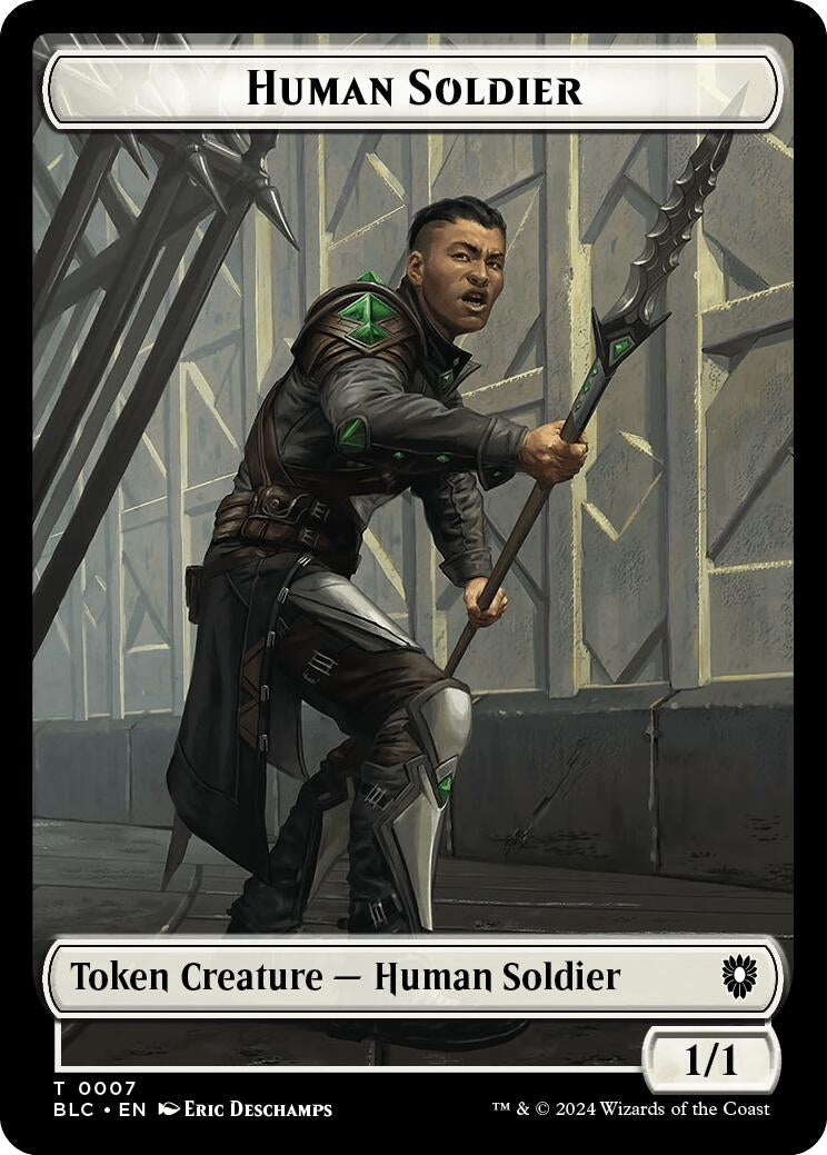 Human Soldier Wolf 035 Double Sided Token (7 // 35) [BLC]