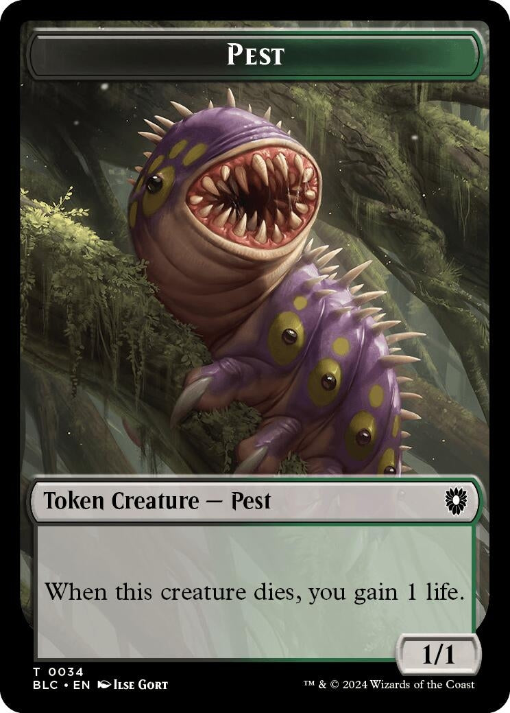 Pest Shapeshifter Double Sided Token (34 // 15) [BLC]