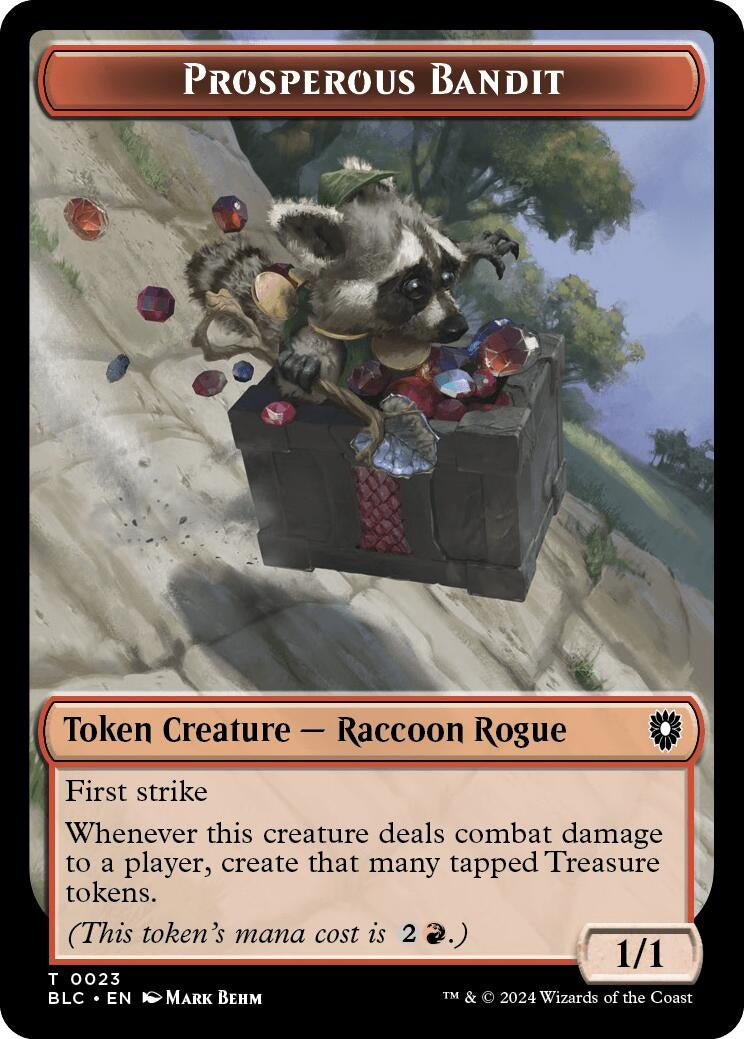 Prosperous Bandit Treasure Double Sided Token (23 // 29) [BLC]