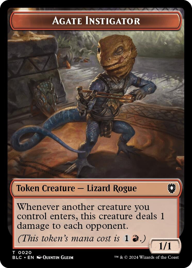 Agate Instigator Rabbit Double Sided Token (20 // 3) [BLC]
