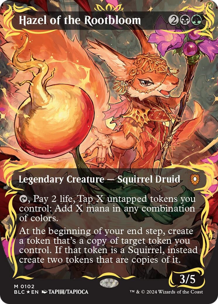 Hazel of the Rootbloom Borderless Raised Foil (102) [BLC]