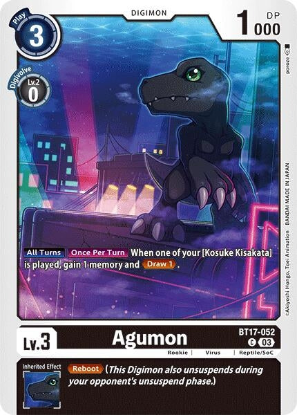 Image for Agumon - BT17-052 [Secret Crisis]