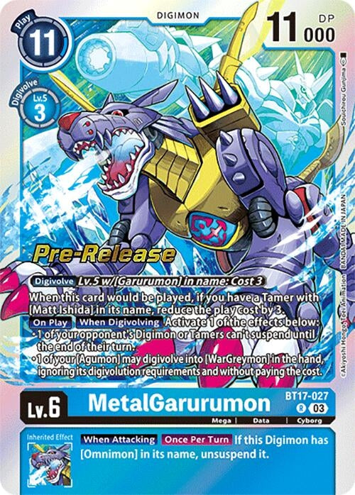 Image for MetalGarurumon [Secret Crisis Pre-Release Cards]