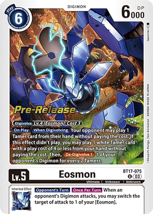 Image for Eosmon - BT17-075 [Secret Crisis Pre-Release Cards]