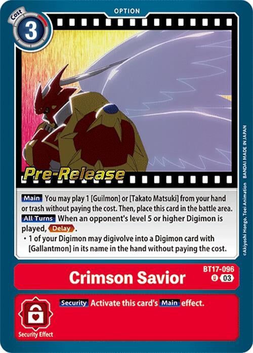 Image for Crimson Savior [Secret Crisis Pre-Release Cards]