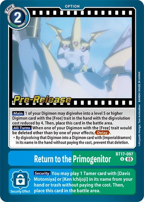 Image for Return to the Primogenitor [Secret Crisis Pre-Release Cards]