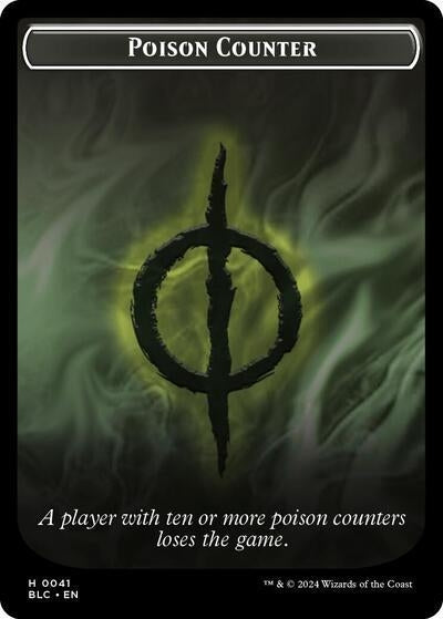 Poison Counter Rabbit Double Sided Token (3 // 41) [BLC]