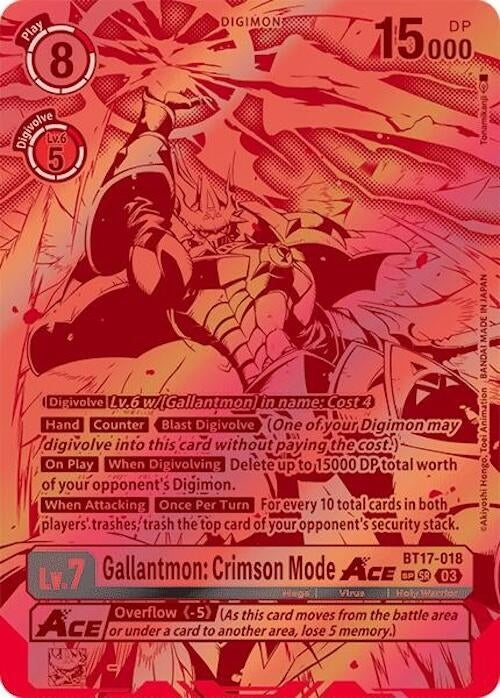 Image for Gallantmon: Crimson Mode ACE (Textured) [Secret Crisis]