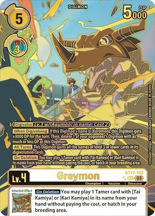Image for Greymon (Right) (Textured) [Secret Crisis]