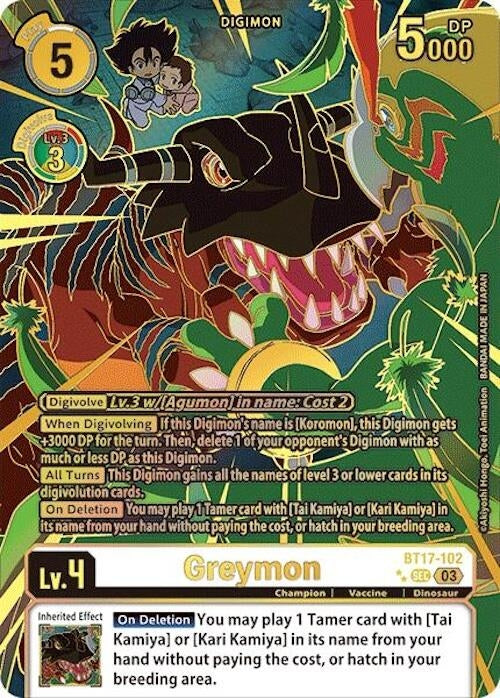 Image for Greymon (Left) (Textured) [Secret Crisis]