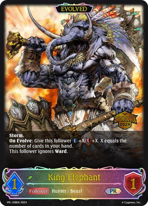 King Elephant Evolved Showdown 2024 (PR-108EN) [SVPR]