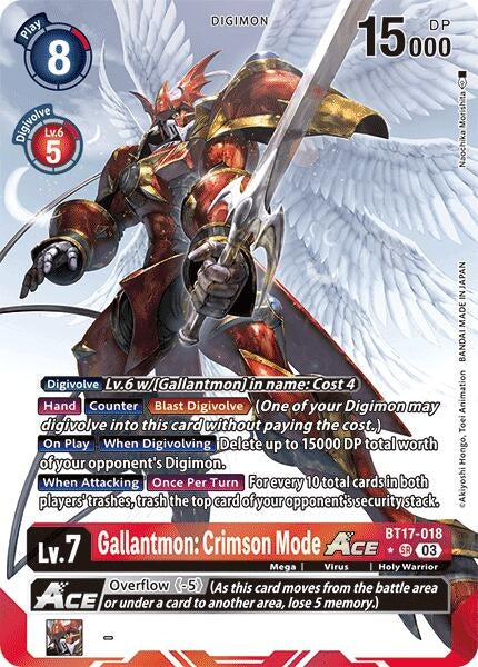 Image for Gallantmon: Crimson Mode ACE (Alternate Art) [Secret Crisis]