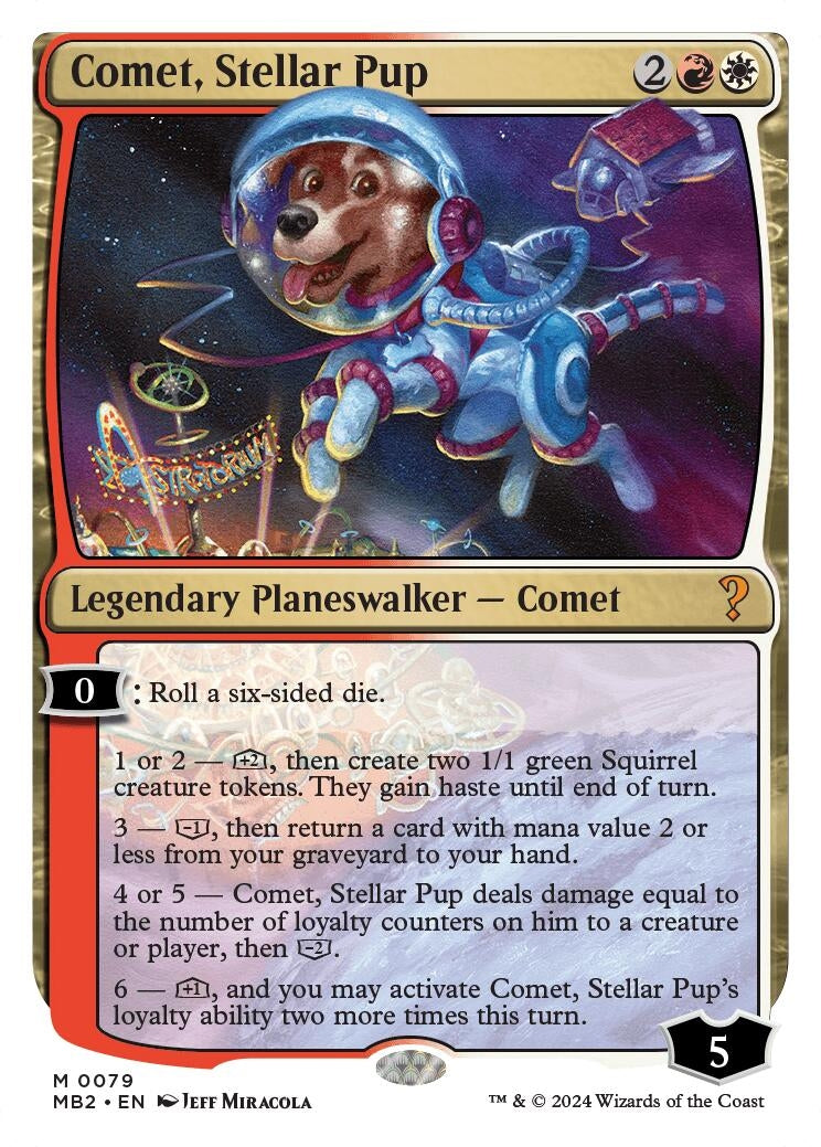 Comet Stellar Pup White Border (79) [MB2]