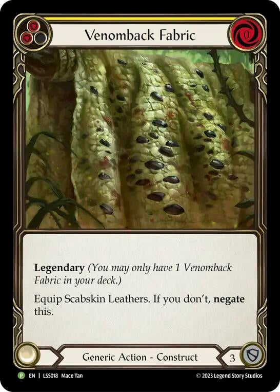 Image for Venomback Fabric - LSS018 [Flesh and Blood: Promo Cards]