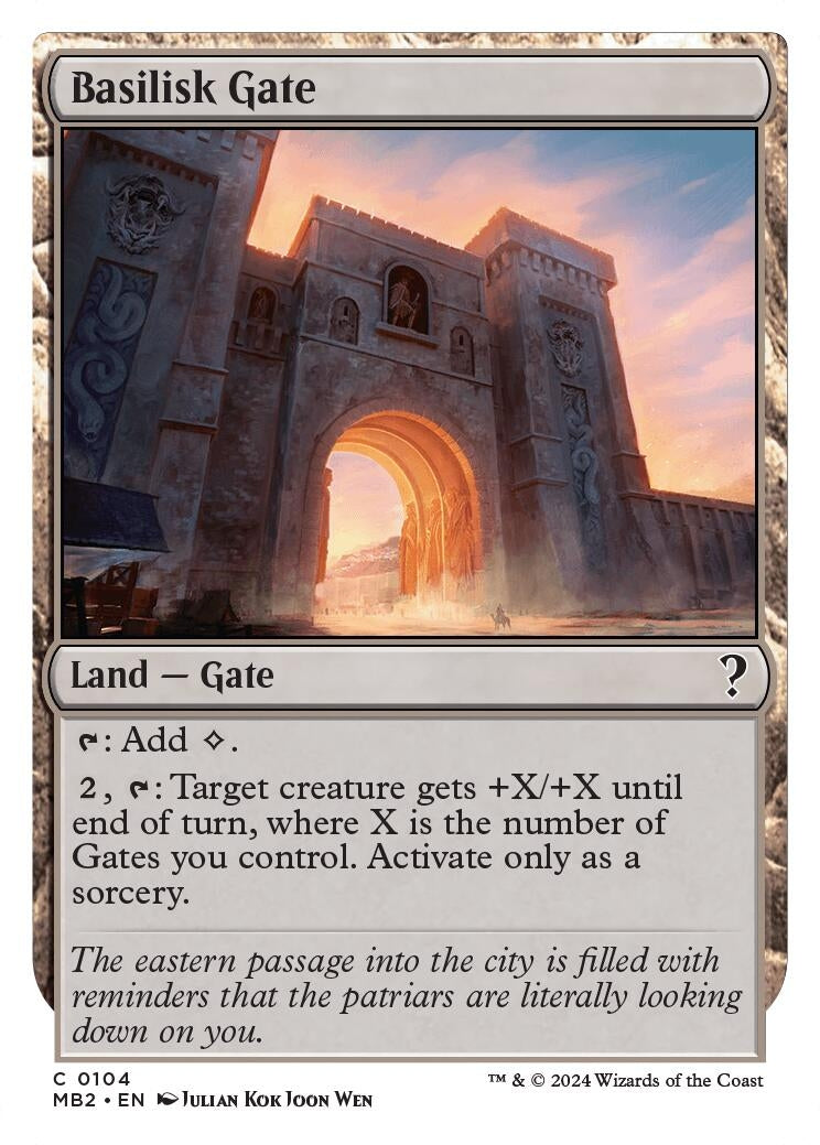 Basilisk Gate White Border (104) [MB2]