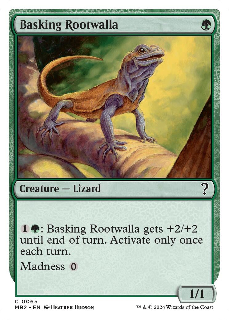 Basking Rootwalla White Border (65) [MB2]