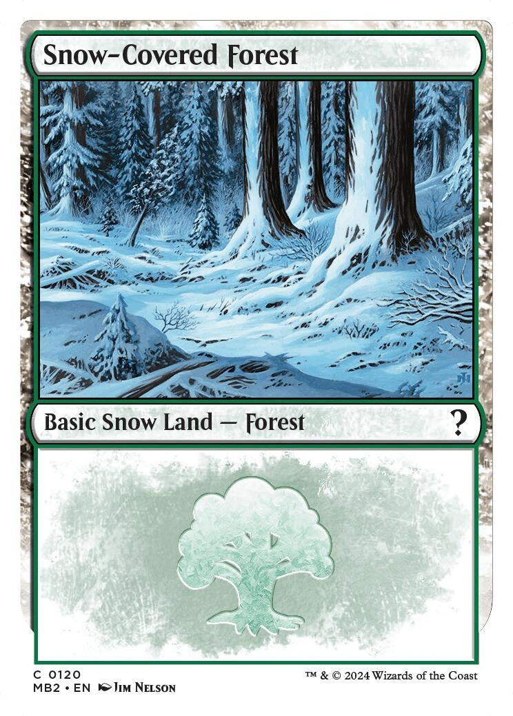 Snow Covered Forest White Border (120) [MB2]