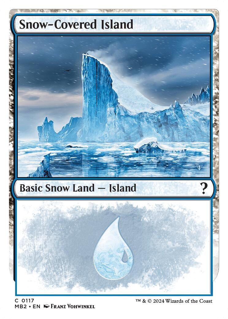 Snow Covered Island White Border (117) [MB2]