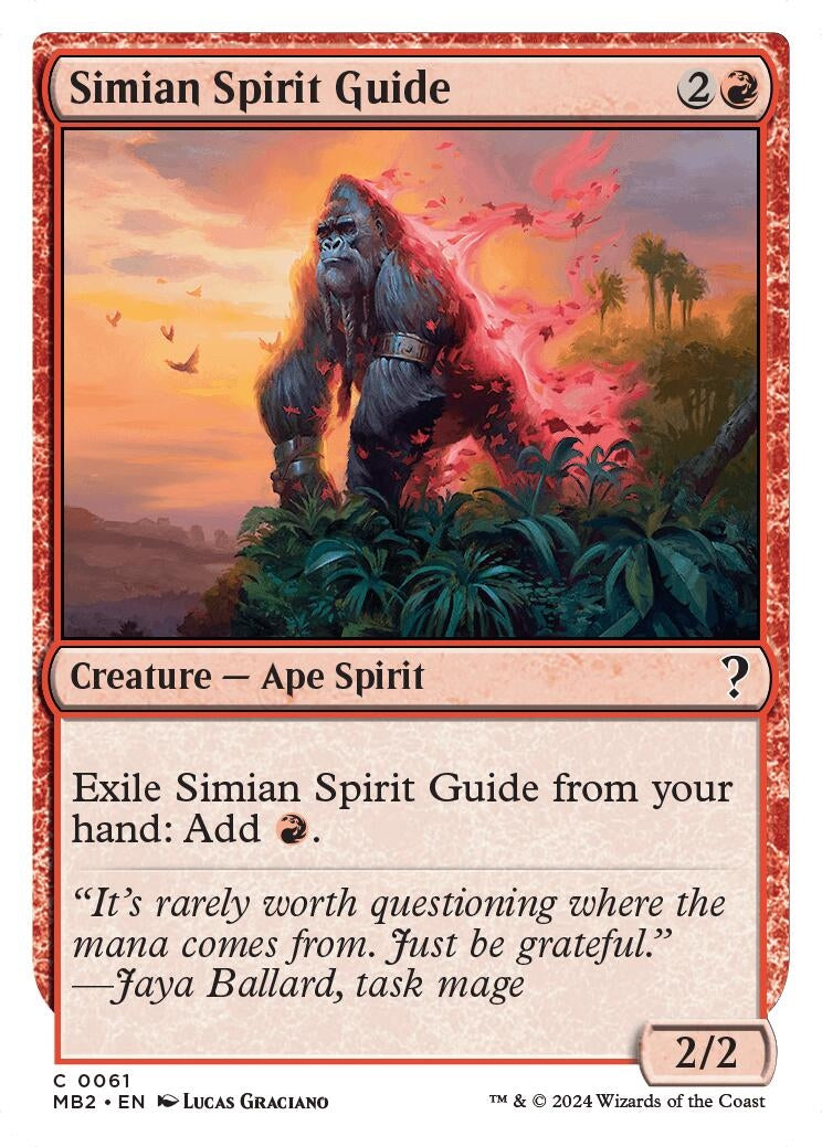 Simian Spirit Guide White Border (61) [MB2]