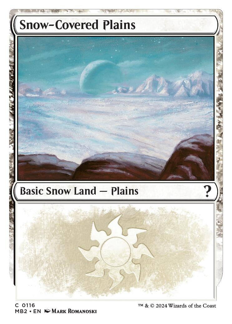 Snow Covered Plains White Border (116) [MB2]