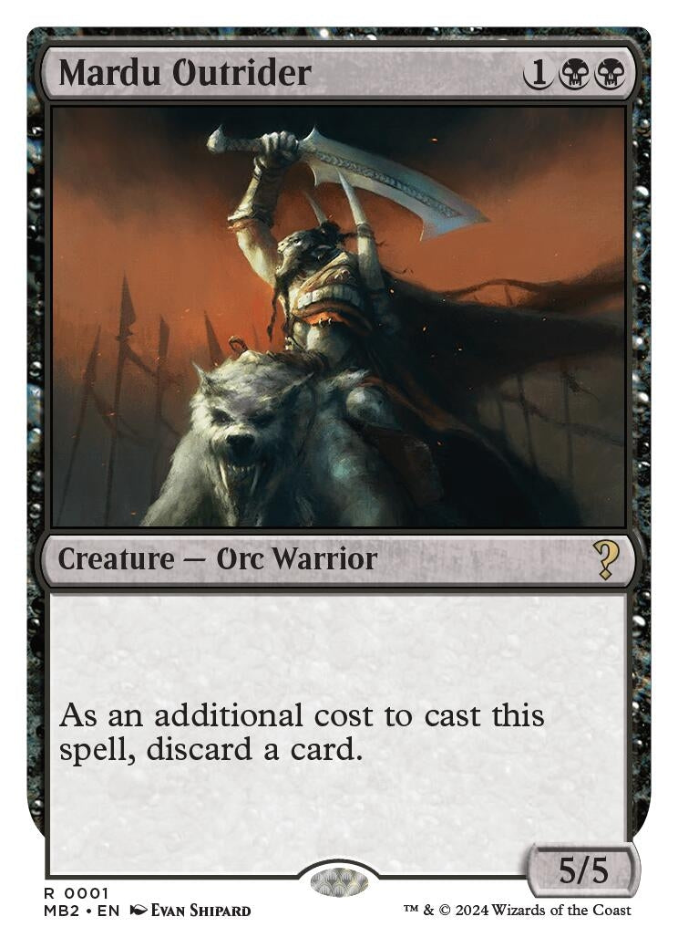 Mardu Outrider White Border (1) [MB2]
