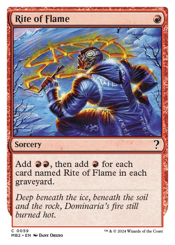 Rite of Flame White Border (59) [MB2]