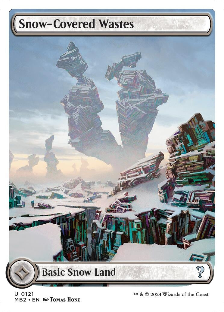 Snow Covered Wastes White Border (121) [MB2]