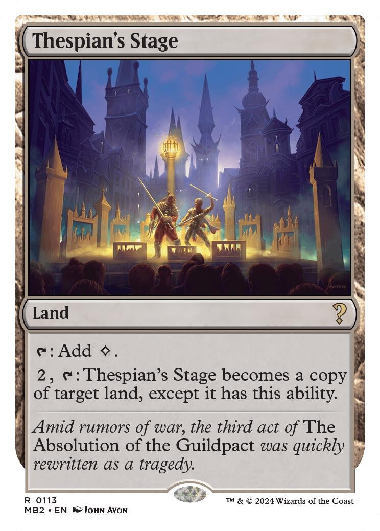 Thespians Stage White Border (113) [MB2]