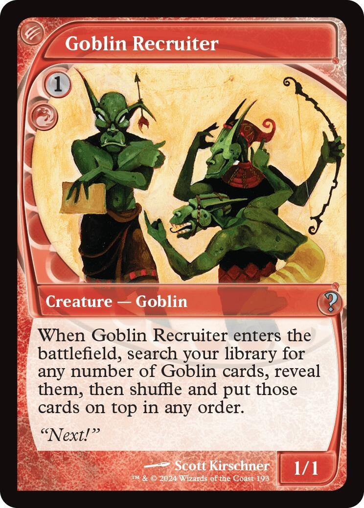 Goblin Recruiter Future Sight (193) [MB2]