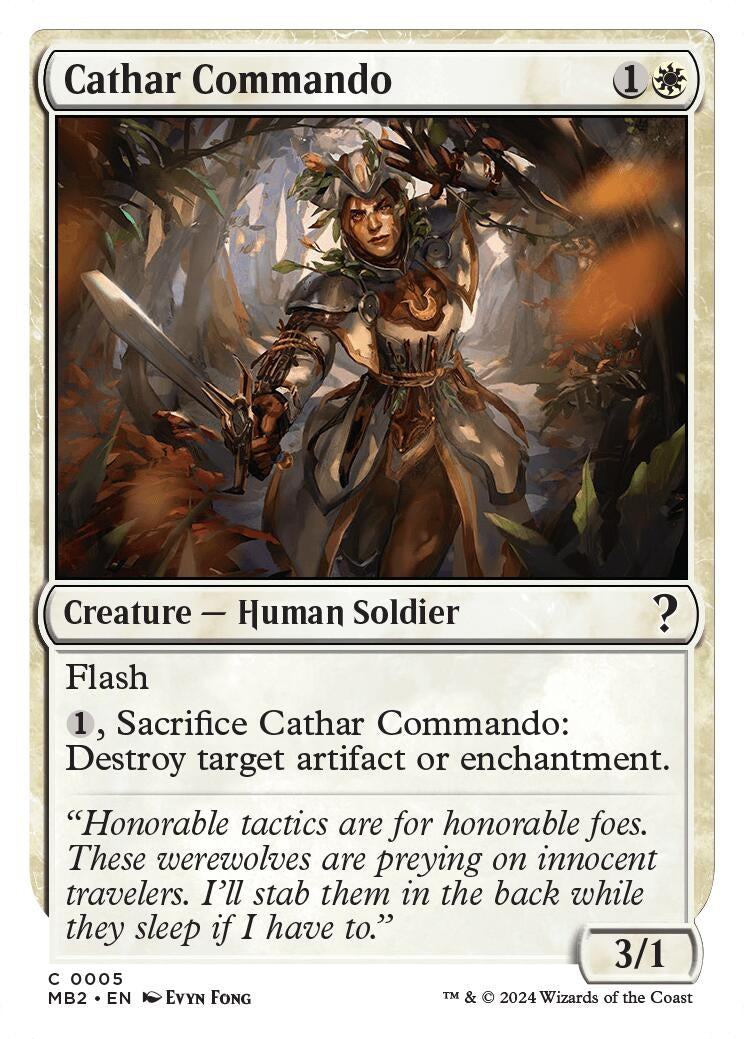 Cathar Commando White Border (5) [MB2]