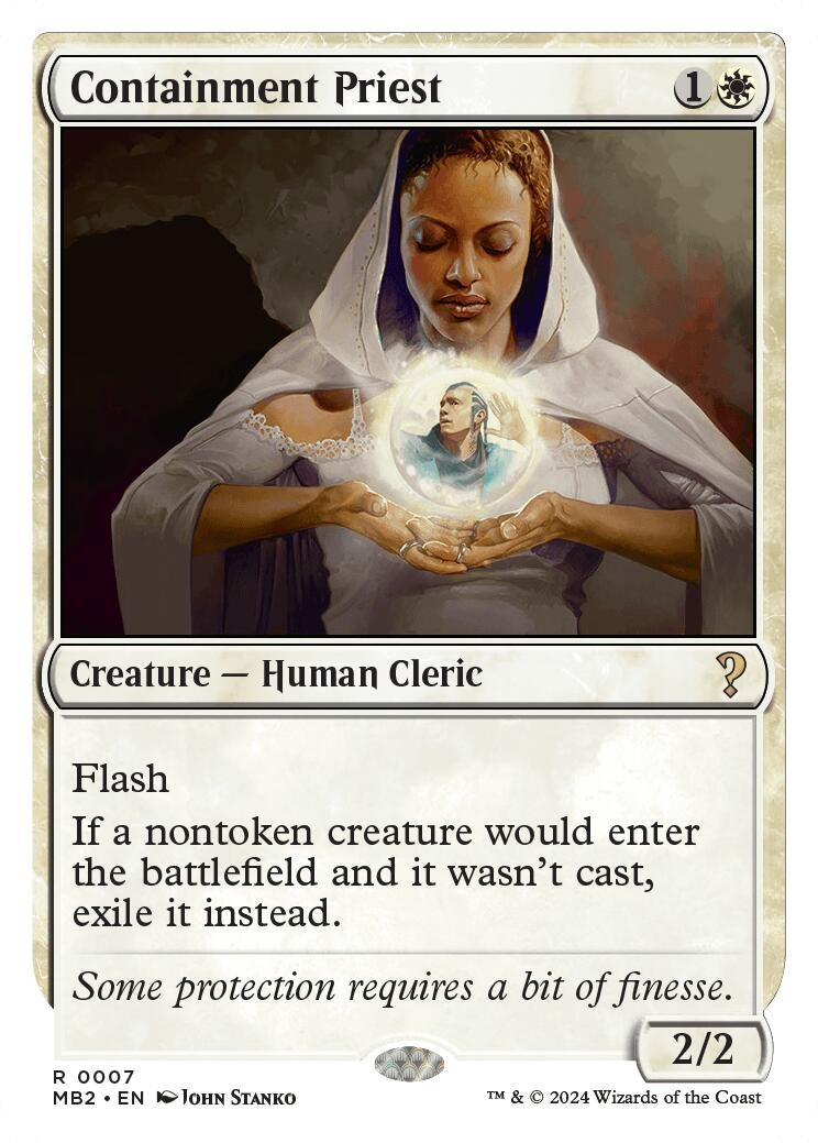 Containment Priest White Border (7) [MB2]