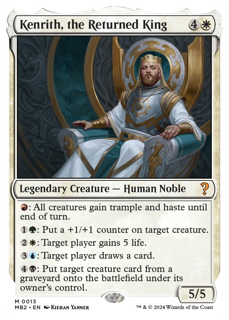 Kenrith the Returned King White Border (13) [MB2]