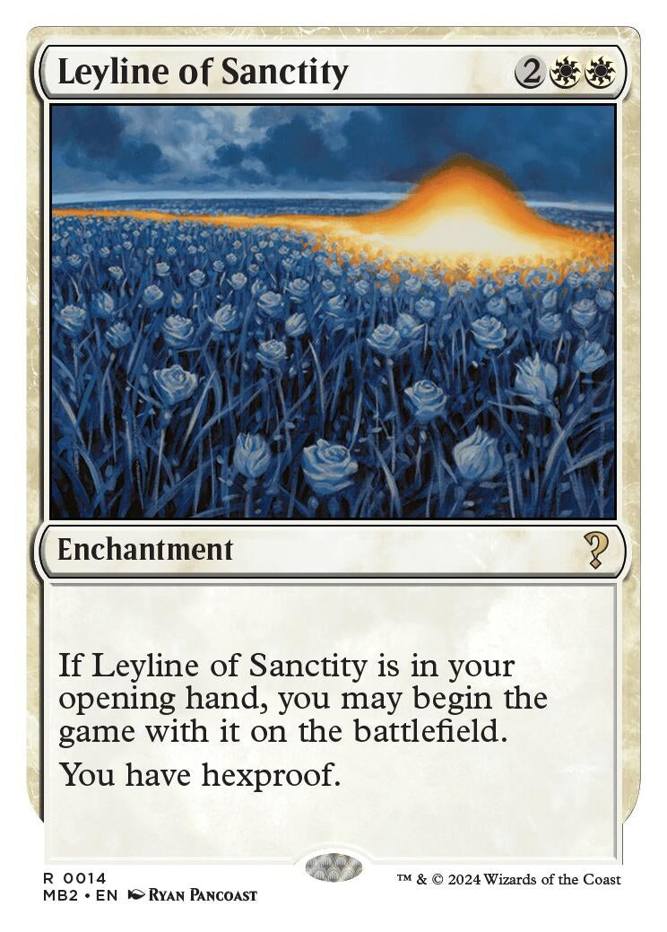 Leyline of Sanctity White Border (14) [MB2]