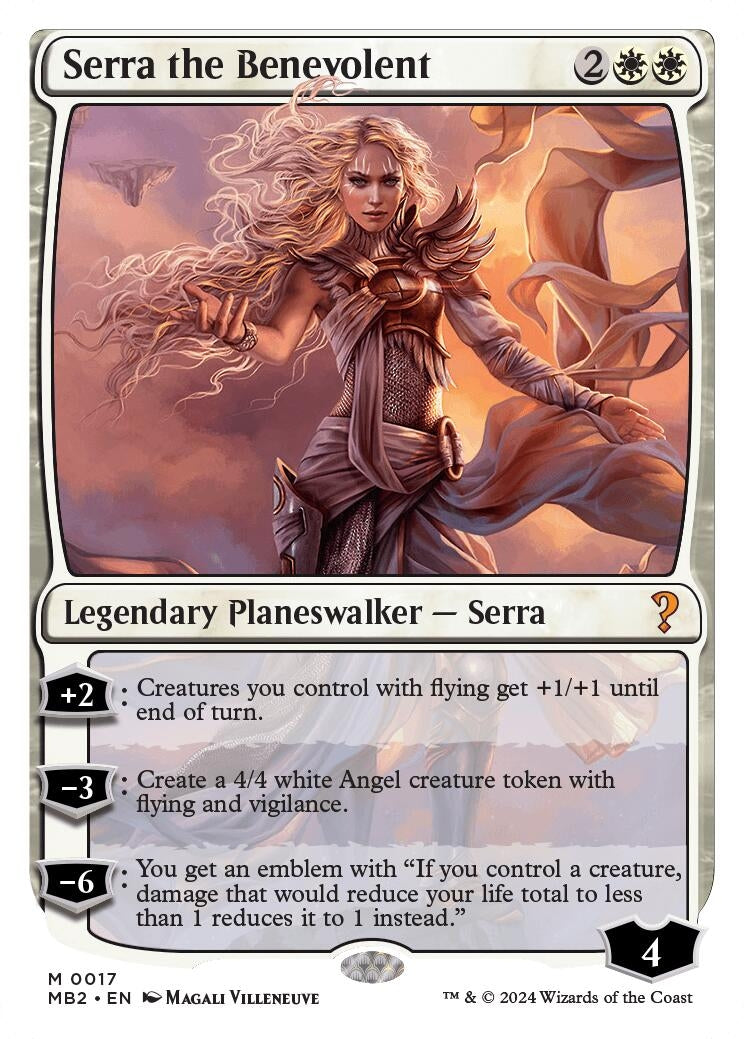 Serra the Benevolent White Border (17) [MB2]