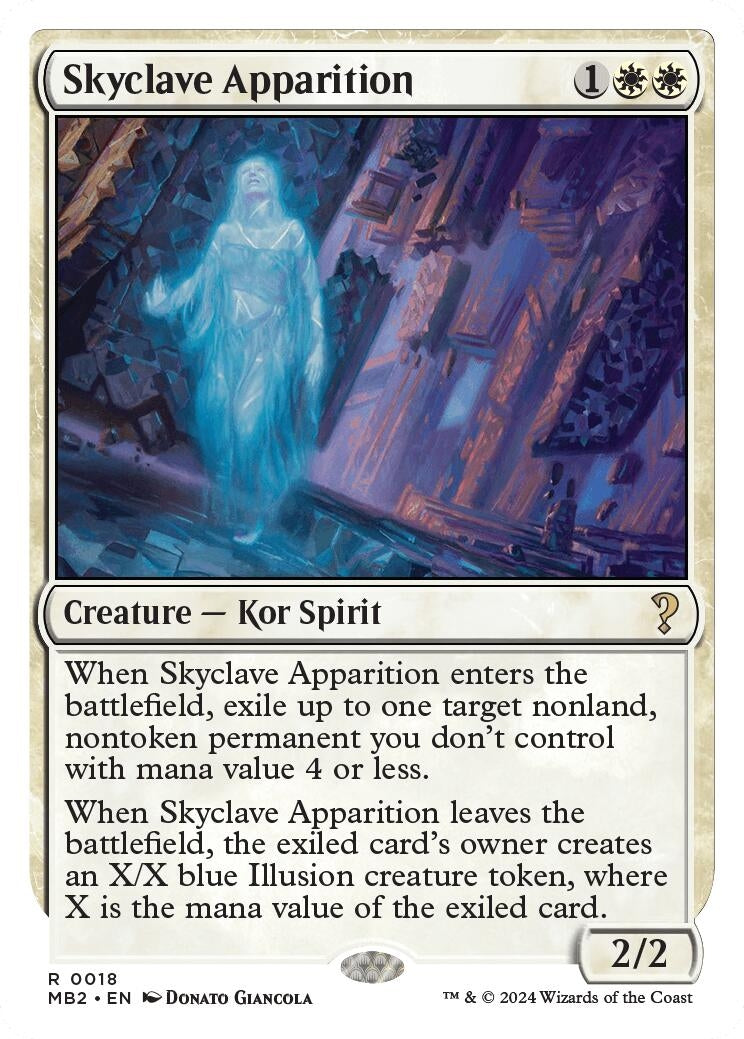 Skyclave Apparition White Border (18) [MB2]