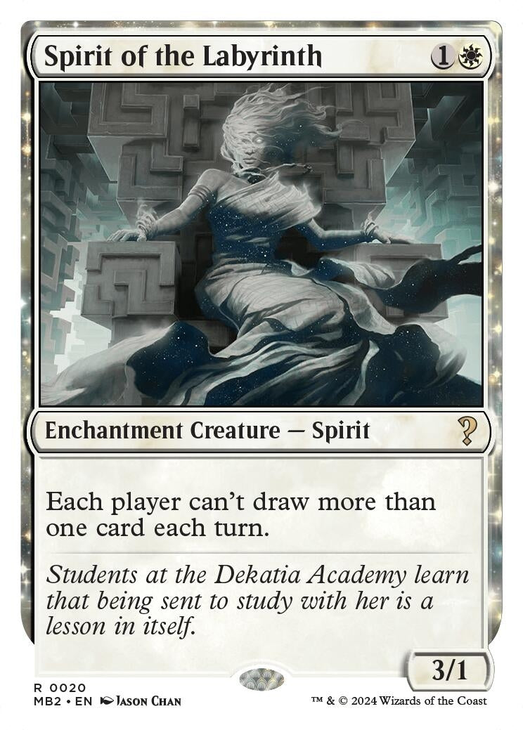Spirit of the Labyrinth White Border (20) [MB2]